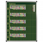 Klassen-Plantafel, 12 Stunden Mo-Fr, für 20 Klassen, 123x97 cm, 